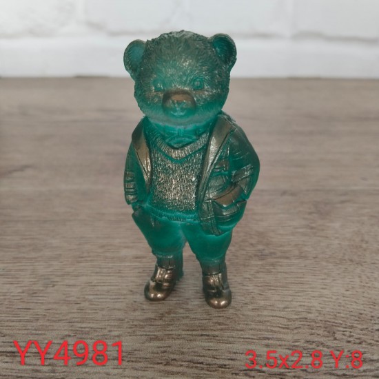 YY4981 Madelyn Ayı Bear Biblo Silikon Kalıp – Sevimli ve Şık Dekoratif Tasarım!